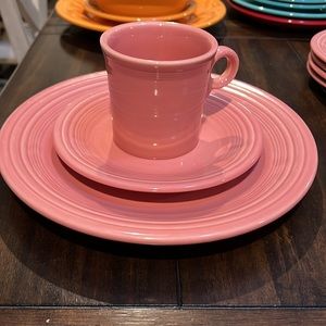 Fiesta Ware Rose 3 piece set
